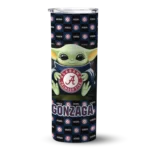 personalized-gonzaga-bulldogs-yoda-cozy-blue-black-skinny-tumbler-best-selling-2.webp