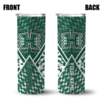 personalized-hawaii-rainbow-warriors-monogram-burst-green-white-skinny-tumbler-best-selling.webp