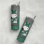 personalized-hawaii-rainbow-warriors-snoopy-attitude-green-skinny-tumbler-best-selling.webp