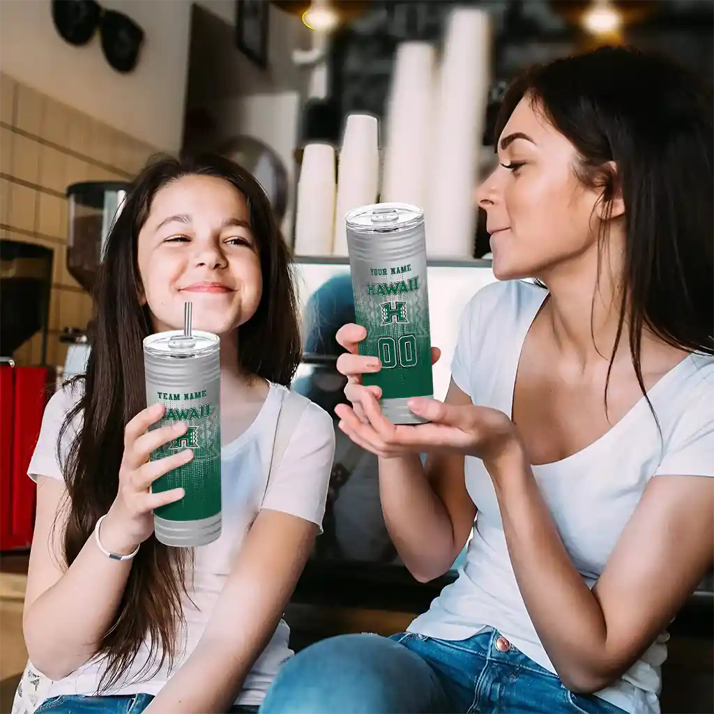 personalized-hawaii-rainbow-warriors-swirl-texture-green-skinny-tumbler-trendy.webp
