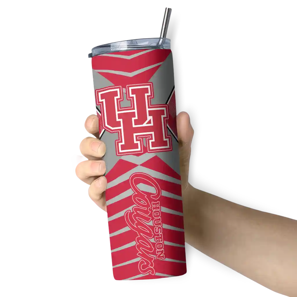 personalized-houston-cougars-camo-texture-red-skinny-tumbler-premium-grade.webp