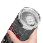 personalized-houston-cougars-kiss-band-gray-skinny-tumbler-best-selling.webp