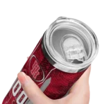 personalized-houston-cougars-stacked-diamond-red-skinny-tumbler-best-selling.webp