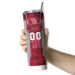 personalized-houston-cougars-stacked-diamond-red-skinny-tumbler-best-selling.webp