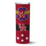 personalized-houston-cougars-star-cluster-red-skinny-tumbler-best-selling.webp
