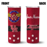 personalized-houston-cougars-star-cluster-red-skinny-tumbler-best-selling.webp
