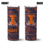 personalized-illinois-fighting-illini-chevron-patch-blue-skinny-tumbler-best-selling.webp