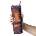personalized-illinois-fighting-illini-chevron-patch-blue-skinny-tumbler-best-selling.webp