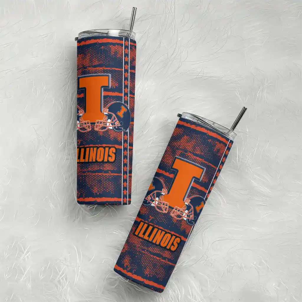personalized-illinois-fighting-illini-chevron-patch-blue-skinny-tumbler-top-rated.webp