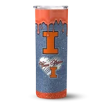 personalized-illinois-fighting-illini-pixel-fade-blue-skinny-tumbler-best-selling-2.webp