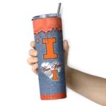 personalized-illinois-fighting-illini-pixel-fade-blue-skinny-tumbler-best-selling-2.webp