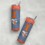 personalized-illinois-fighting-illini-pixel-fade-blue-skinny-tumbler-best-selling-2.webp