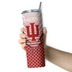personalized-indiana-hoosiers-chevron-stripes-red-skinny-tumbler-best-selling.webp