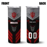 personalized-indiana-hoosiers-hexagon-honeycomb-red-black-skinny-tumbler-best-selling.webp