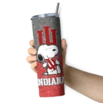 personalized-indiana-hoosiers-snoopy-attitude-red-skinny-tumbler-best-selling.webp