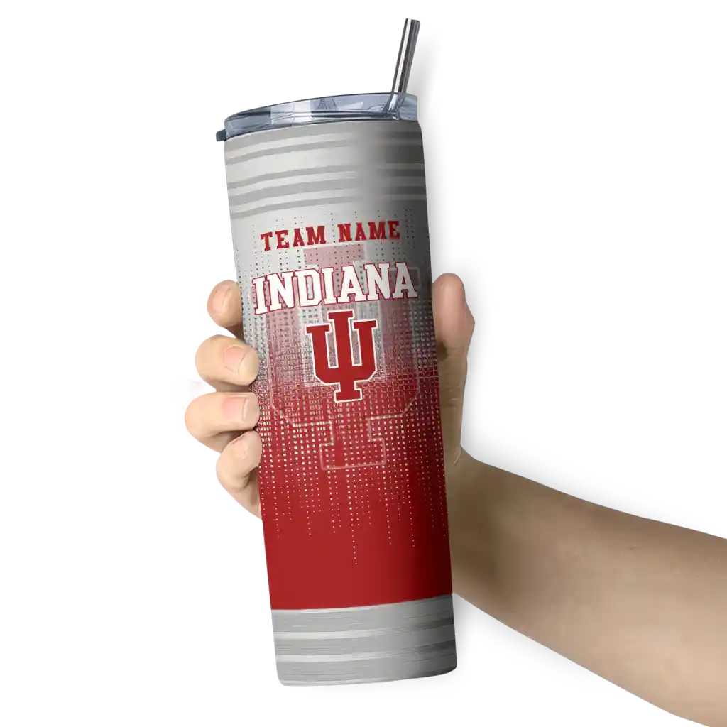 personalized-indiana-hoosiers-swirl-texture-red-skinny-tumbler-premium-grade.webp