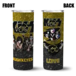 personalized-iowa-hawkeyes-kiss-band-gold-skinny-tumbler-best-selling.webp