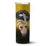 personalized iowa hawkeyes sparkle lips black skinny tumbler best selling 1.webp