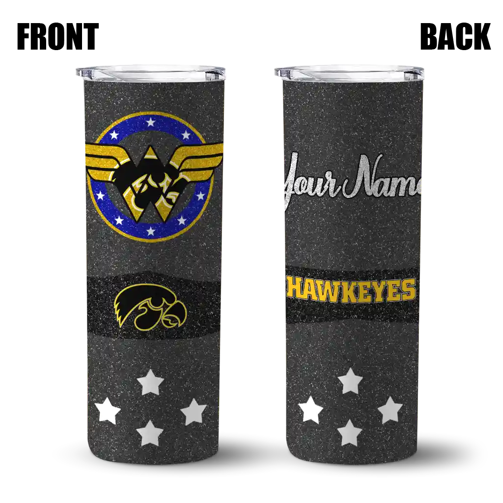personalized-iowa-hawkeyes-star-cluster-black-skinny-tumbler-fashion-forward.webp