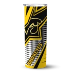 personalized-iowa-hawkeyes-web-stripes-black-white-skinny-tumbler-best-selling.webp