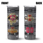 personalized-iowa-state-cyclones-chevron-v-red-gray-skinny-tumbler-best-selling.webp