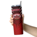 personalized-jacksonville-state-gamecocks-chevron-stripes-red-skinny-tumbler-best-selling.webp