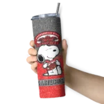 personalized-jacksonville-state-gamecocks-snoopy-attitude-red-skinny-tumbler-best-selling.webp