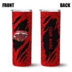 personalized-jacksonville-state-gamecocks-star-pop-red-black-skinny-tumbler-best-selling.webp