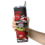 personalized-jacksonville-state-gamecocks-yoda-camo-red-black-skinny-tumbler-best-selling.webp