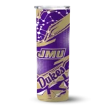 personalized-james-madison-dukes-helmet-clash-purple-skinny-tumbler-best-selling.webp