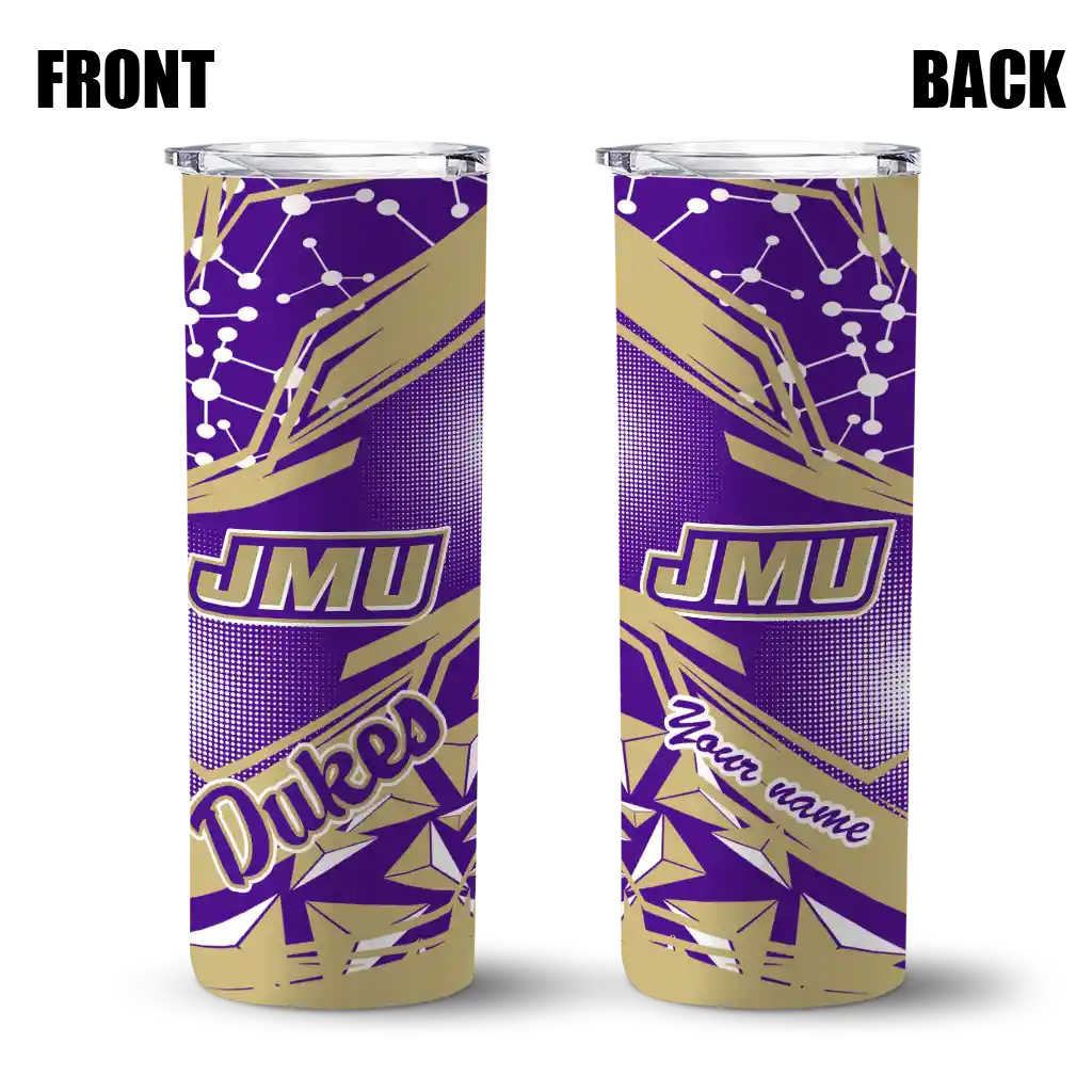 personalized-james-madison-dukes-helmet-clash-purple-skinny-tumbler-fashion-forward.webp