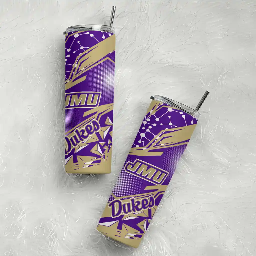 personalized-james-madison-dukes-helmet-clash-purple-skinny-tumbler-top-rated.webp