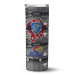 personalized-kansas-jayhawks-chevron-v-blue-gray-skinny-tumbler-best-selling.webp