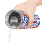 personalized-kansas-jayhawks-claw-marks-blue-white-skinny-tumbler-best-selling.webp