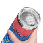 personalized-kansas-jayhawks-pixel-fade-blue-skinny-tumbler-best-selling-1.webp