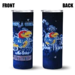 personalized-kansas-jayhawks-rose-romance-blue-black-skinny-tumbler-best-selling.webp
