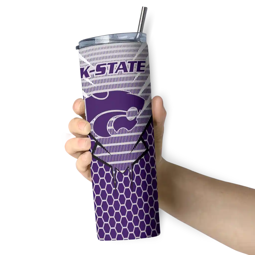 personalized-kansas-state-wildcats-chevron-stripes-purple-skinny-tumbler-premium-grade.webp