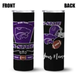 personalized-kansas-state-wildcats-helmet-belt-purple-black-skinny-tumbler-best-selling.webp