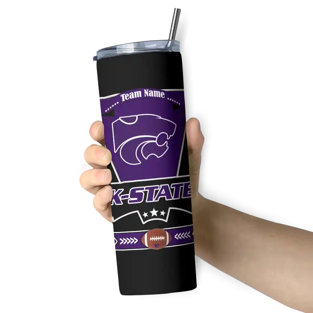 personalized-kansas-state-wildcats-helmet-belt-purple-black-skinny-tumbler-premium-grade-1.webp