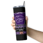 personalized-kansas-state-wildcats-helmet-belt-purple-black-skinny-tumbler-best-selling.webp