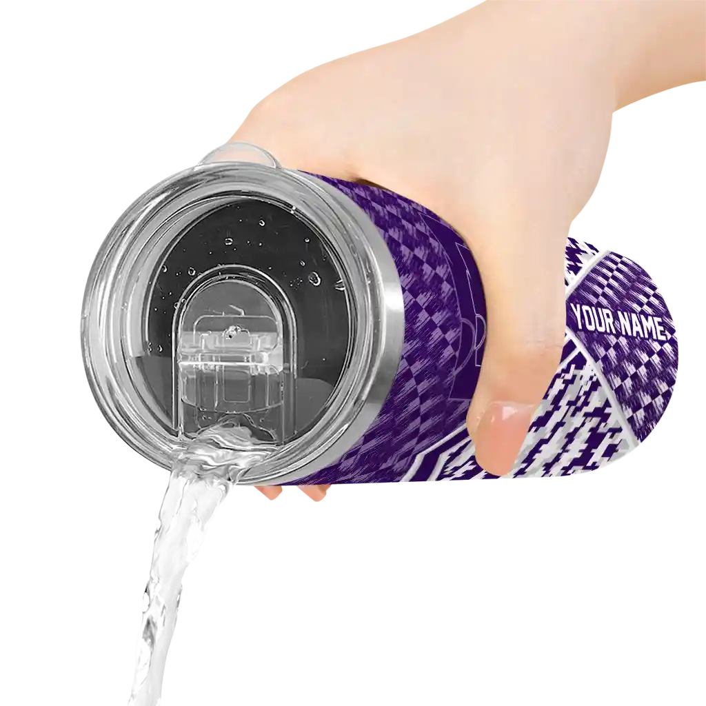 personalized-kansas-state-wildcats-monogram-burst-purple-white-skinny-tumbler-latest-model.webp