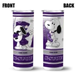 personalized-kansas-state-wildcats-snoopy-dog-purple-white-skinny-tumbler-best-selling.webp