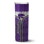 personalized-kansas-state-wildcats-sparkle-drip-purple-skinny-tumbler-best-selling.webp