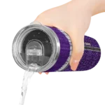personalized-kansas-state-wildcats-sparkle-drip-purple-skinny-tumbler-best-selling.webp