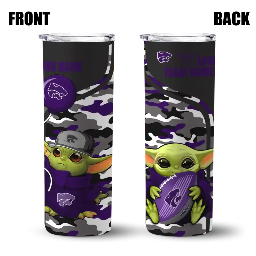 personalized-kansas-state-wildcats-yoda-camo-purple-black-skinny-tumbler-fashion-forward.webp