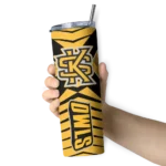 personalized-kennesaw-state-owls-camo-texture-gold-skinny-tumbler-best-selling.webp