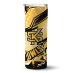 personalized-kennesaw-state-owls-helmet-clash-gold-skinny-tumbler-best-selling.webp