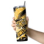 personalized-kennesaw-state-owls-helmet-clash-gold-skinny-tumbler-best-selling.webp