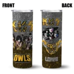 personalized-kennesaw-state-owls-kiss-band-black-skinny-tumbler-best-selling.webp