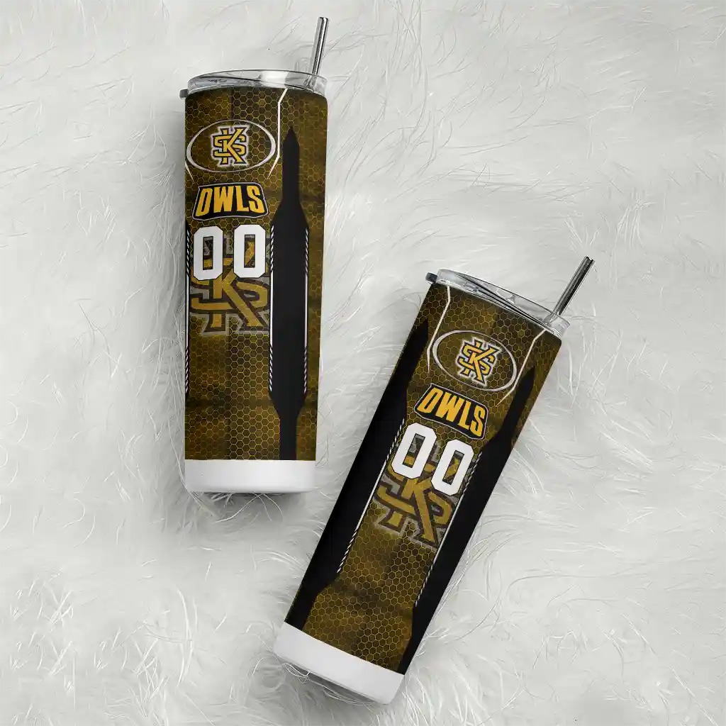personalized-kennesaw-state-owls-stacked-diamond-gold-skinny-tumbler-top-rated.webp
